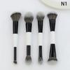 1/4PCS Multi-Functional Foundation Makeup Brush Double-ended Contour Brush For Beauty Blending Liquid Powder Concealer Cream