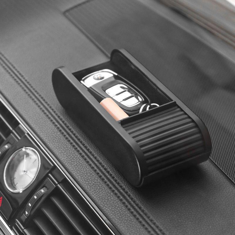 1pcs Car Storage Box Glasses Case Car Dashboard Storage Coin Box Pull-out Organize Box with Lid Auto Interior Accessories