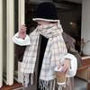 Tassel Winter Cashmere Scarves Plush Cape Wraps Retro Long Shawl  Autumn Winter