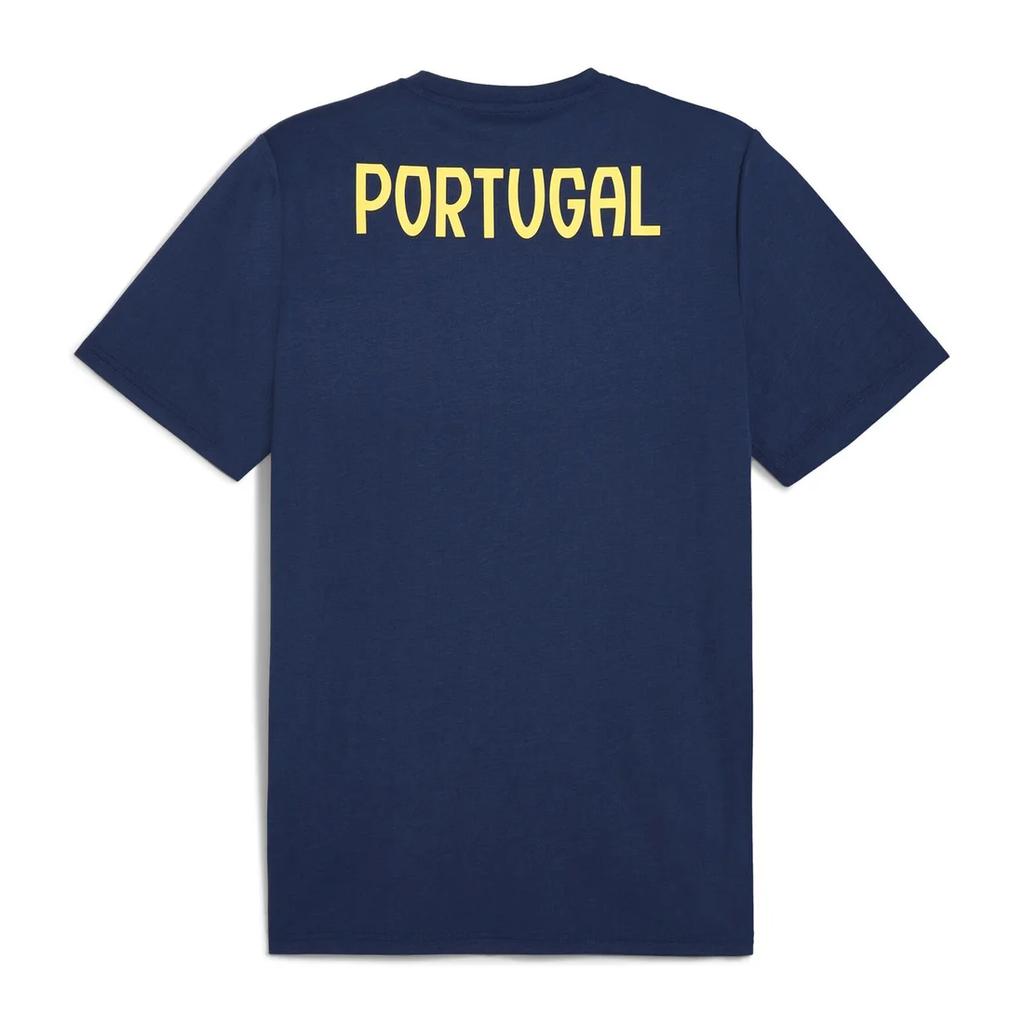Puma Portugal Team Logo Quick-Dry Sports Breathable Casual Short Sleeve T-Shirt Men Tops Navy-Blue 779548-17