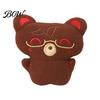Squeaky Halloween Pendant Plush Pendant, Stuffed Skeleton Mummy Bear Keychain Toy Decorative Accessory for Backpacks Handbags Purses