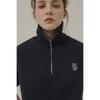 Between A And B Small Logo Half-Zip Mini Dress [Navy]