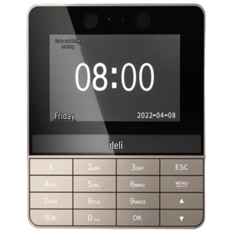Deli 13865 Face Recognition Time Clock