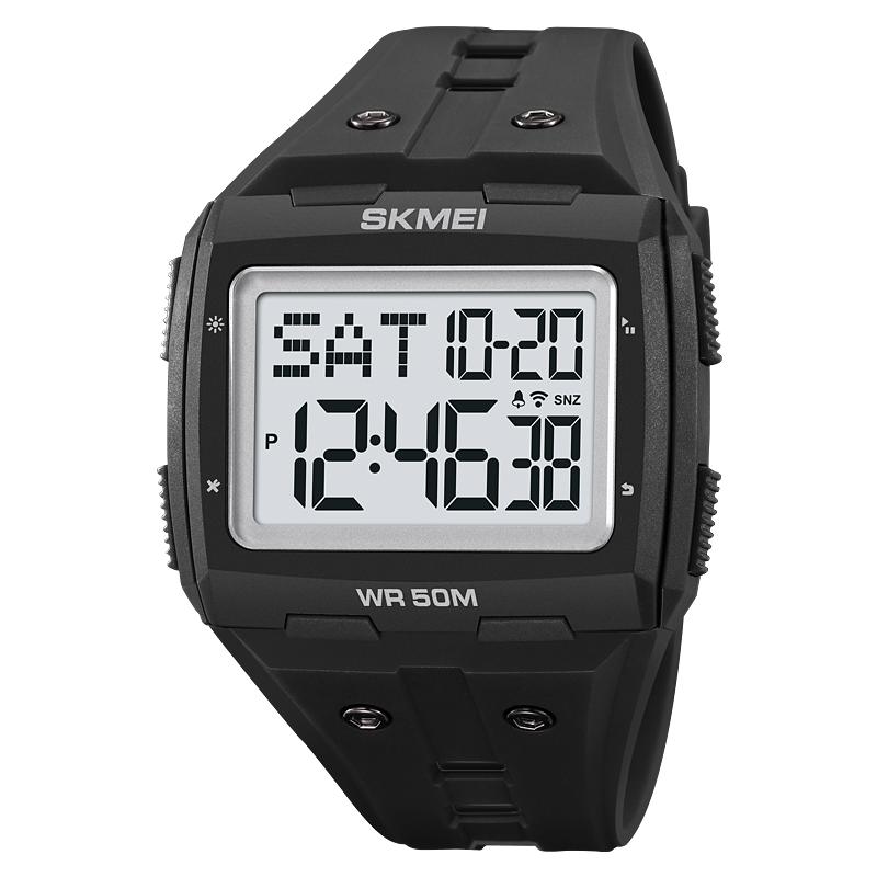 SKMEI Multifunctional Countdown Sport Watches Mens Fashion 50M Waterproof Back Light Stopwatch Digital Wristwatch Alarm Clock