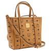 MCM Toni Mini Shopper Tasche Visetos Monogramm Beschichtetes Canvas Cognac MWPAATN04CO001