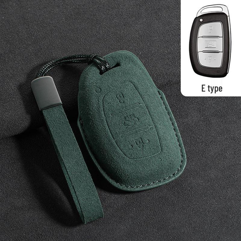 Suede Key Covers for Beijing Hyundai: ix35, MUFASA, Mingtu, Elantra, Yuena, Sonata