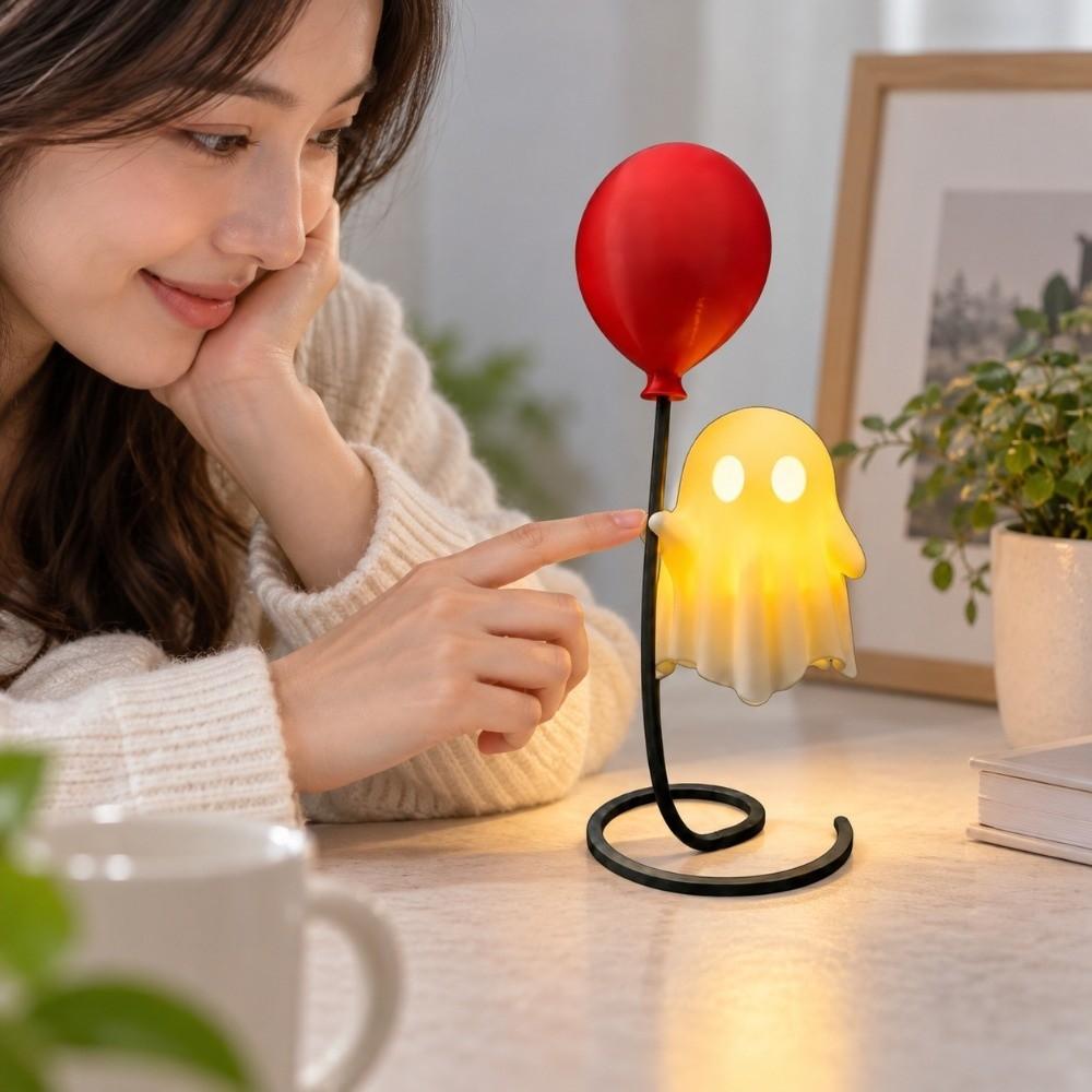 Halloween Vibe Spooky Ghost Night Light Courtyard Ornament LED Night Light party
