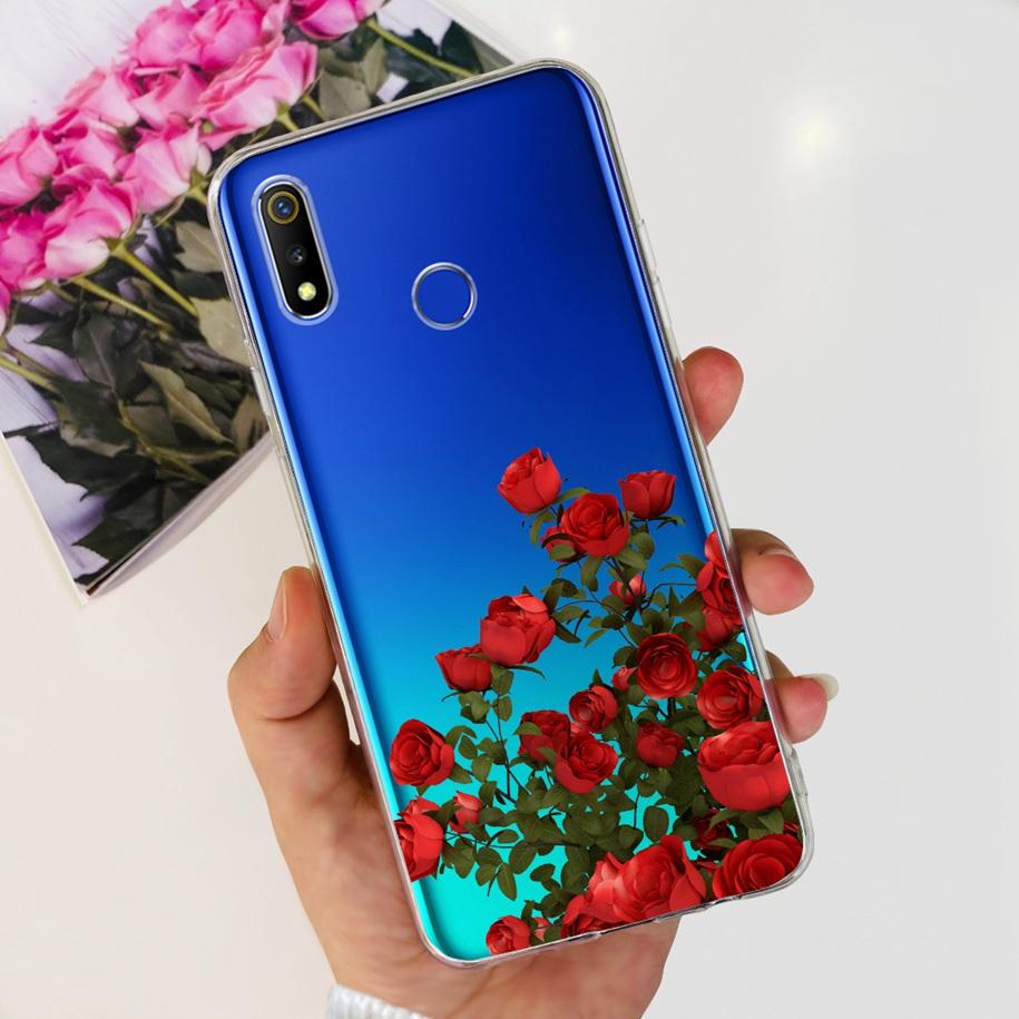 For Realme 3 Pro Case Soft Silicone Marble Butterfly Cover For OPPO Realme 3 Pro RMX1851 Coque Realme3 3i RMX1825 RMX1821 Fundas