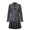 Halloween Wednesday Addams Role Playing Adult School Uniform Costume Set For Girls And Women