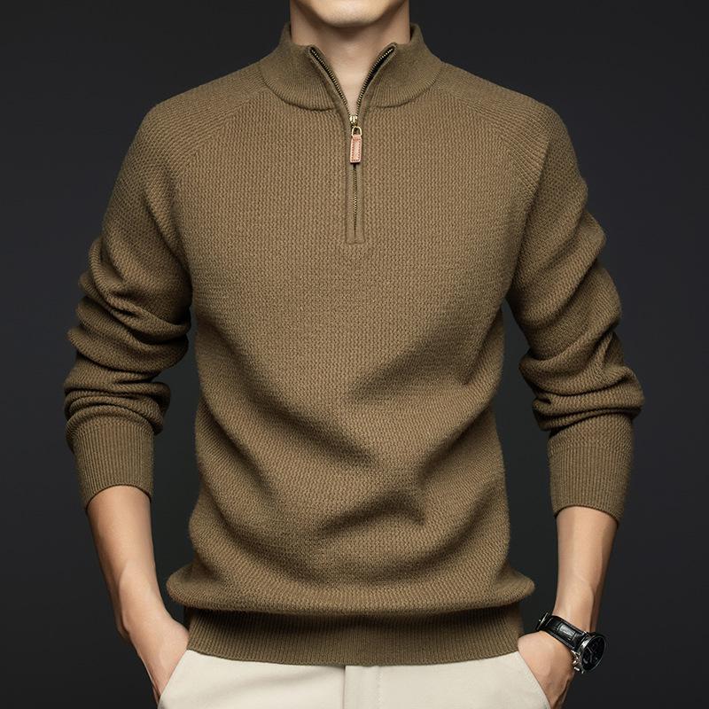 Men s Warm High-Collar Sweater - 2025 Autumn/Winter Fashion, Youth Casual Style 175