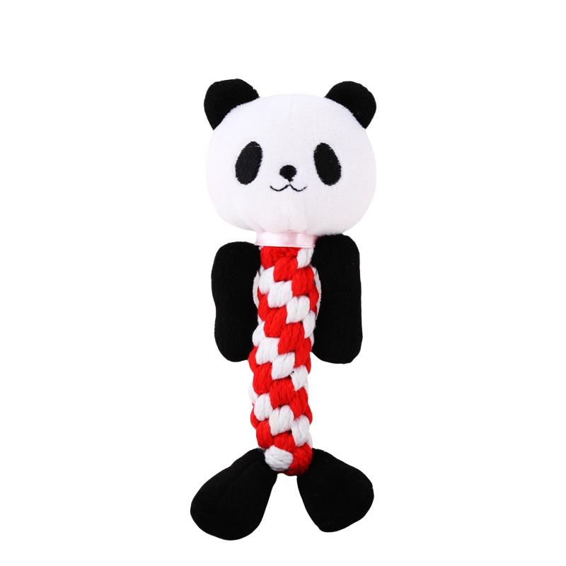 Kit de 6x Brinquedos de Corda para Cães Resistentes e Duráveis Nó de Mastigar Bola Pet Filhote Urso Brinquedo de Algodão Atacado