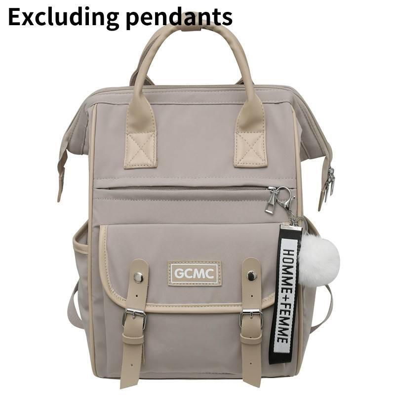 Large Capacity High Fashion Nylon Backpack For Girls With Computer Insert Pocket