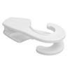 Boat Bumper Clip Fast Adjustment Enhanced Sealing Pontoon Bumper Clip Hook for Ship Kayak Yacht White 25mm   1in