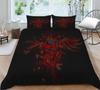 Bed Cover Home Bedclothes Bedding Set 2/3pcs 3D Skull Printing Microfiber Washable Bed Quilt Cover Set