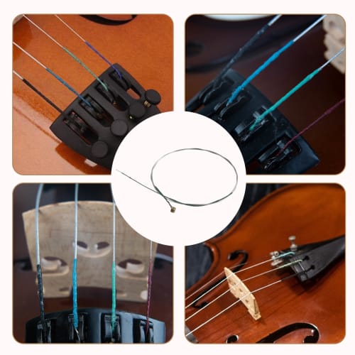 Dreld Violin Strings, Set of 4, High-Quality, Durable Stainless Steel Strings for 3/4 & 4/4 Violins, E, A, D, and G, Replacement Violin Parts