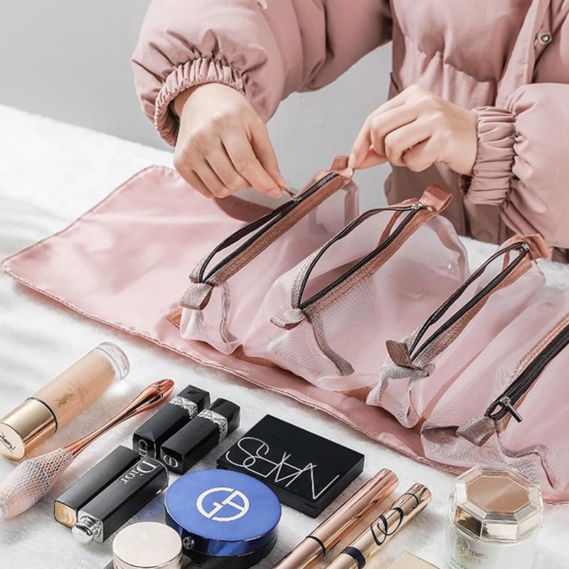 New Detachable 4-in-1 Waterproof Makeup and Toiletry Organizer