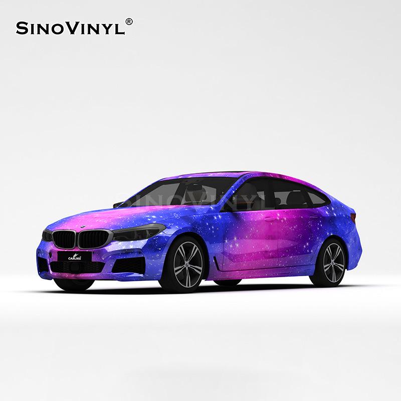 Carlek Starry Sky Gradient Color Change Film - Sparkle Lightning Car Body Sticker