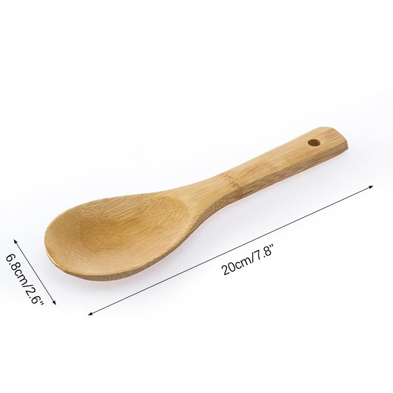 Wood Rice Spoon Wooden Kitchen Spoon Rice Paddle Scoop Ladle Tablespoon Big Serving Spoon Tableware Kitchen Utensils Cooking Too