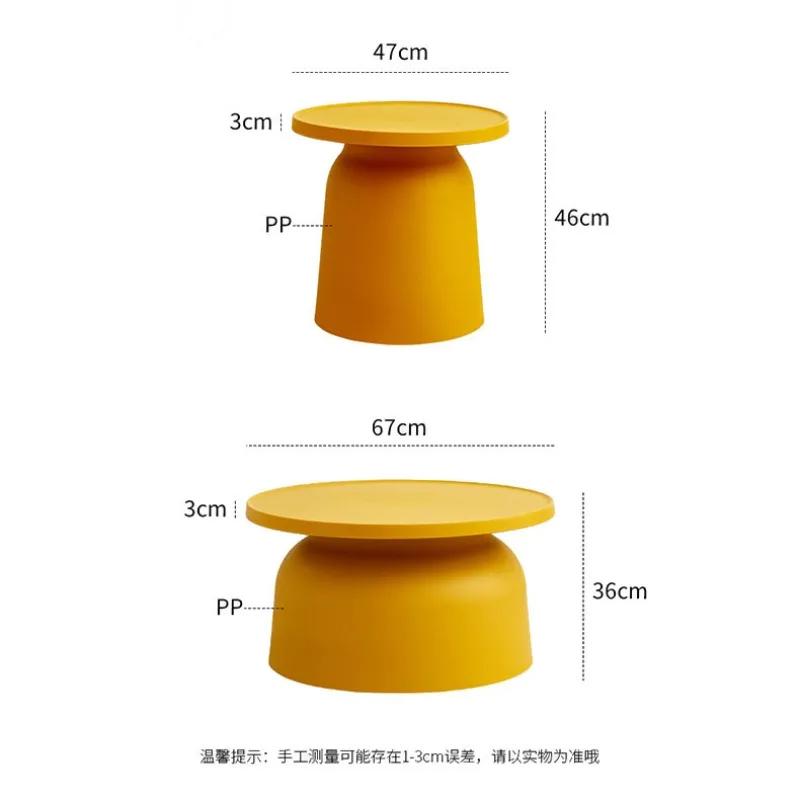Nordic Design Coffee Tables Living Room Premium Minimalist Coffee Tables Round Colorful Loft Decor Interior
