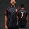 Tricou Patrimoniu Belgia CM 2026 Regele Kev #7 Kevin De Bruyne Sosire Nouă Tricou cu Imprimeu 3D Fotbal Adult COPIL Unisex Ciclism