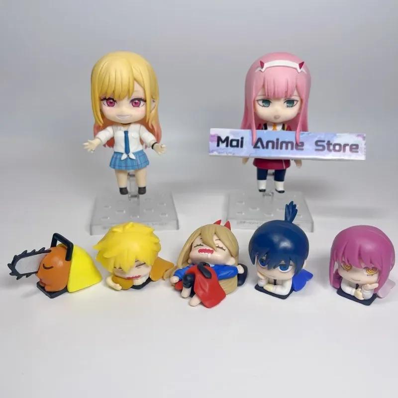 Człowiek Piła Figurka Power Anime Denji Aki Statua Makima Śpiąca Figurka Akcji Rzeźba Ornament Dekoracja Akcesoria Stołowe