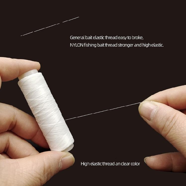 10 Roll Travel Elastic Fishing Cord High Elasticity Nylon Fishing Line for Saltwater Freshwater Lures Casting Accessory