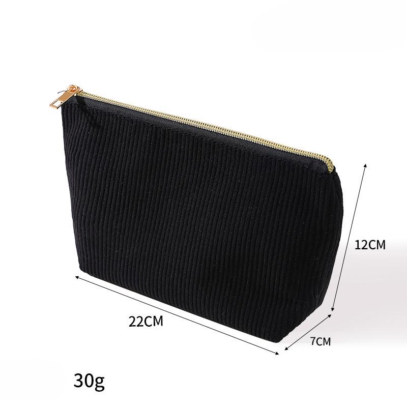 

1pc Portable Cosmetic Storage Bag with Zipper Makeup Organizer Bag Toiletries Storage Bag Women Sanitary Napkin Bags чёрный
