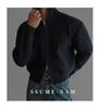 Herren Hochwertiger Strick-Reißverschluss-Cardigan im faulen Stil - Herbst/Winter Lockerer Freizeitpullover