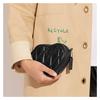 Coach Heart 14 Solid Color Chain Zipper Closure Striped Quilted Heart Shape Sheepskin and Cow Leather Shoulder Crossbody Bag Mini Women's Black