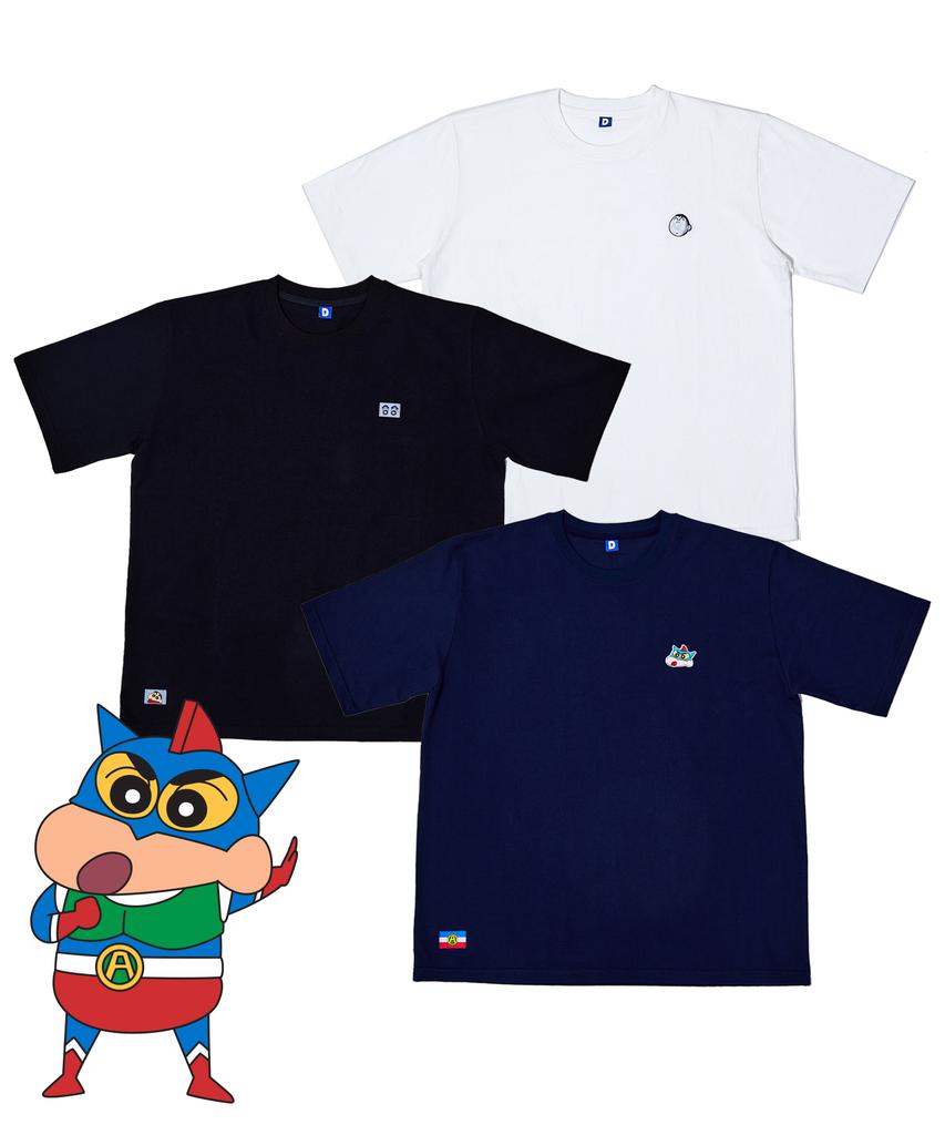 Daenkkomma Crayon Shin-Chan Mini Embroidered Short Sleeve T-Shirt