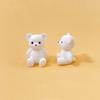 1Pc Solid Colored Stereo Simulation Bear Miniatures Sitting Bear Creative Ornament Desktop Decoration Diy Jewelry Cute Animal