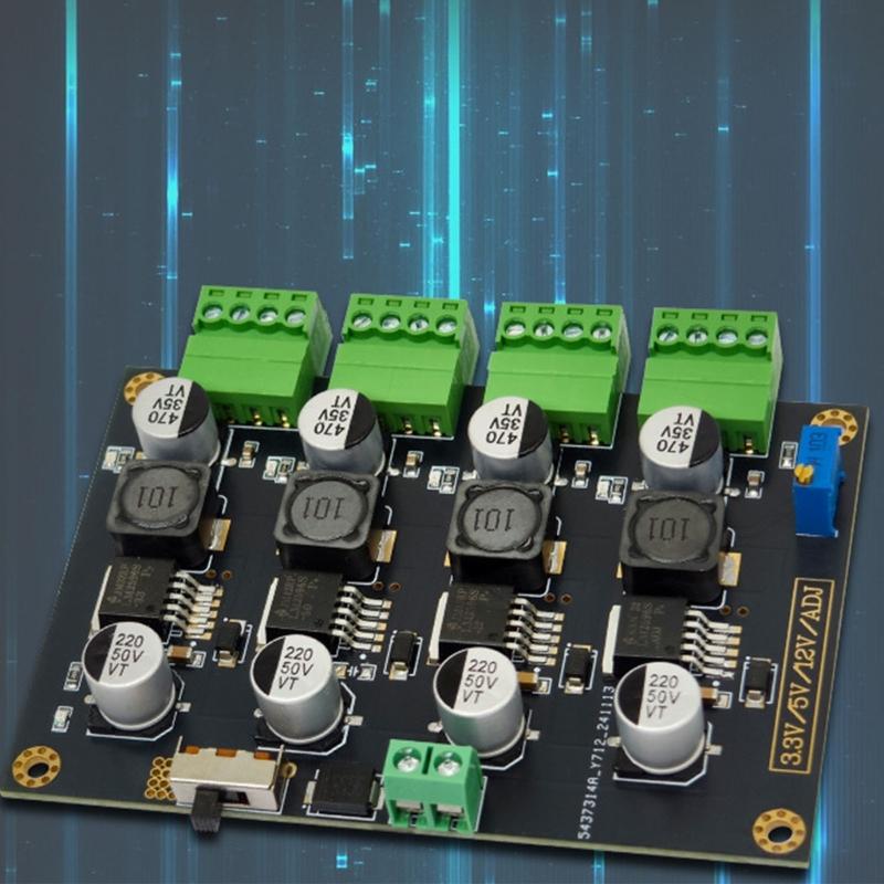 Multiple Output Direct Current Voltages Regulator Board With FR4 Fiberglass Material Stable Power Supply For Embed Systems