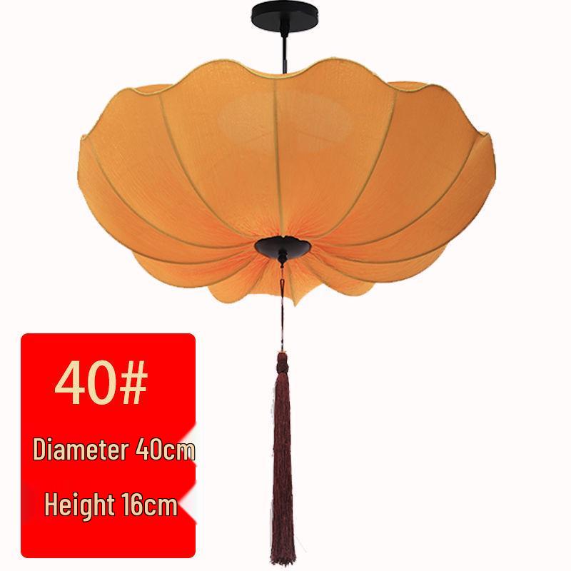 Chinese Style Lotus Leaf Waterproof Lantern - Outdoor Wedding & Scenic Spot Decoration As shown