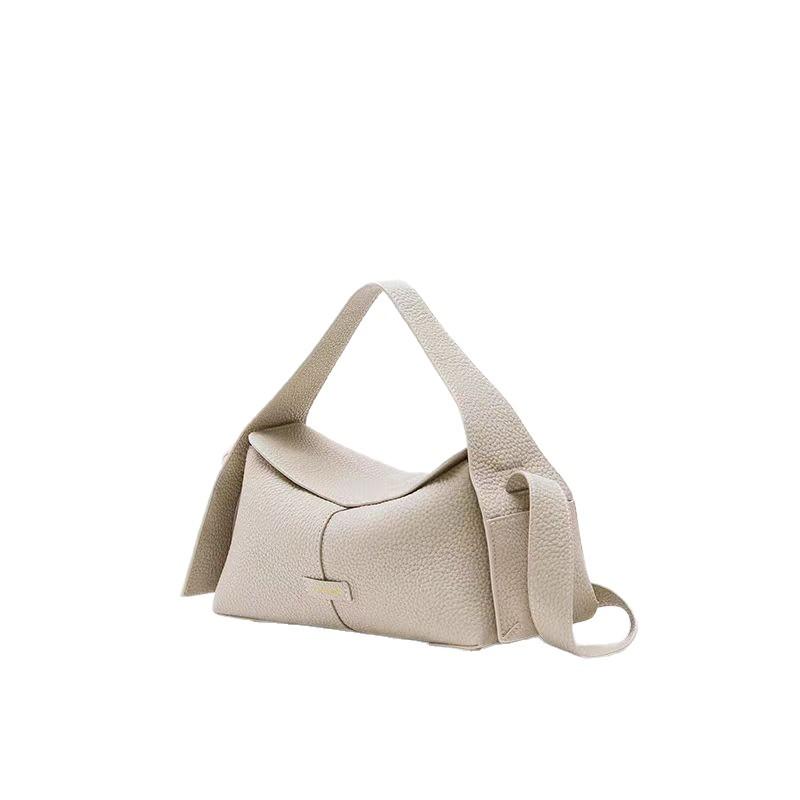 Ear-hanging Eaves Bag for Women's First Layer of Leather Commuting Hand-held Crossbody Bag