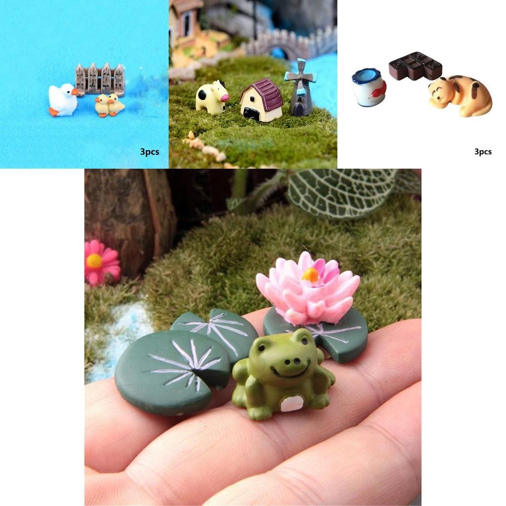 Charming Mini Animals Resin Ornaments For Delightful Fairy Garden Decoration