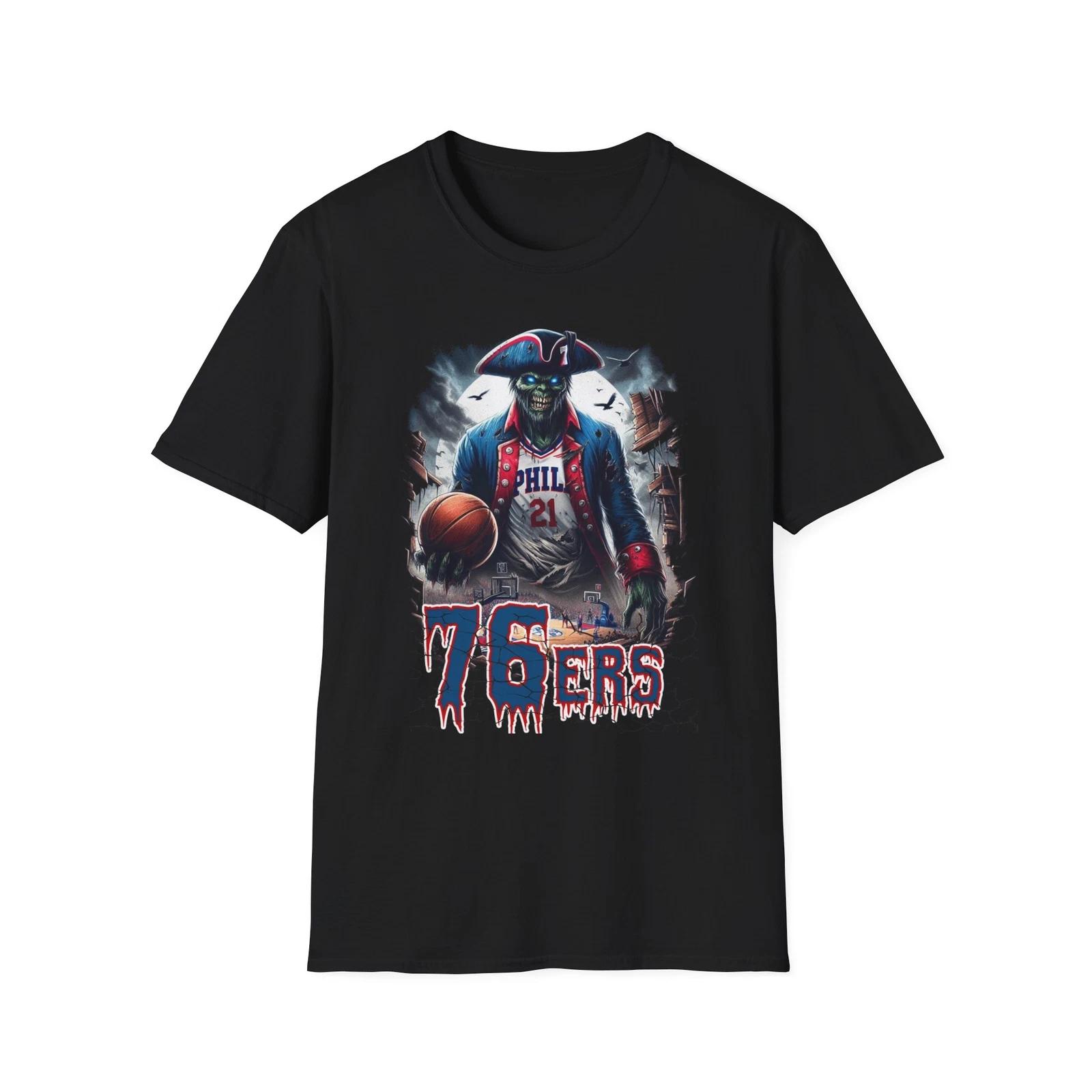 Бойся Процесса - Хоррор-Машап Футболка 76ers XXXL