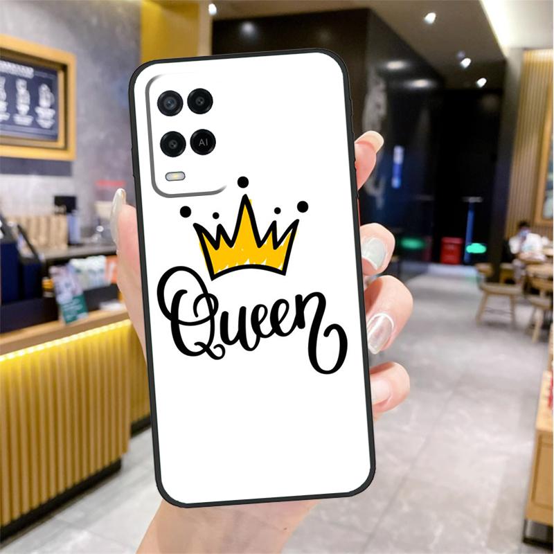 

Cute King Queen Crown Case For Oppo A80 A40 A60 A18 A38 A58 A78 A98 A96 A76 A16 A94 A74 A54 A15 A17 A57 A77 A5 Pro OPPO A16