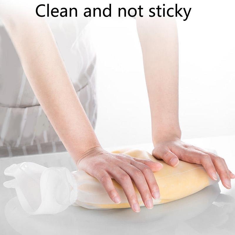 Kitchen Silicone Bags Thickened Non-stick Hand Kneading Bags Home Baking Wake-up Kneading Bags Bag 2 Sizes