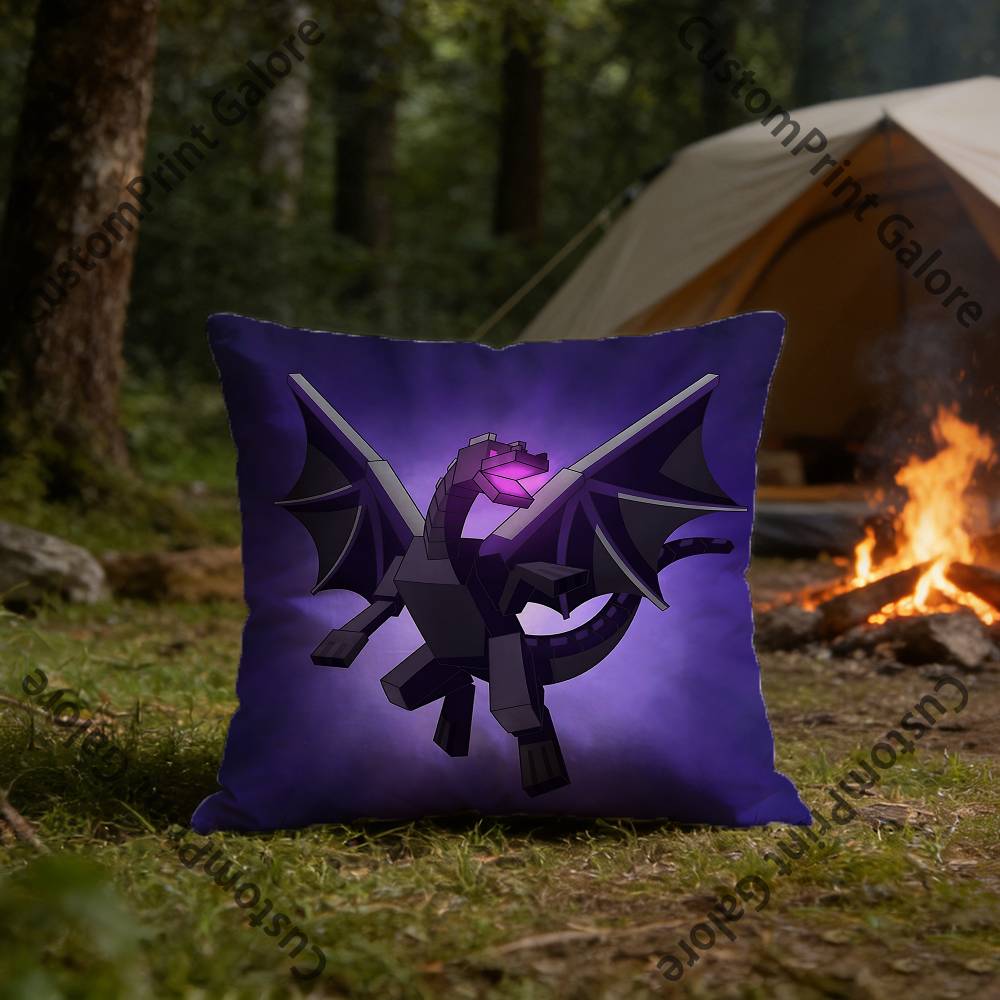 EEnder DDragon Polyester Printed Pillow Cover Square 30 35 40 45 50 55 cm Soft for Sofa Bed Car Home Decor