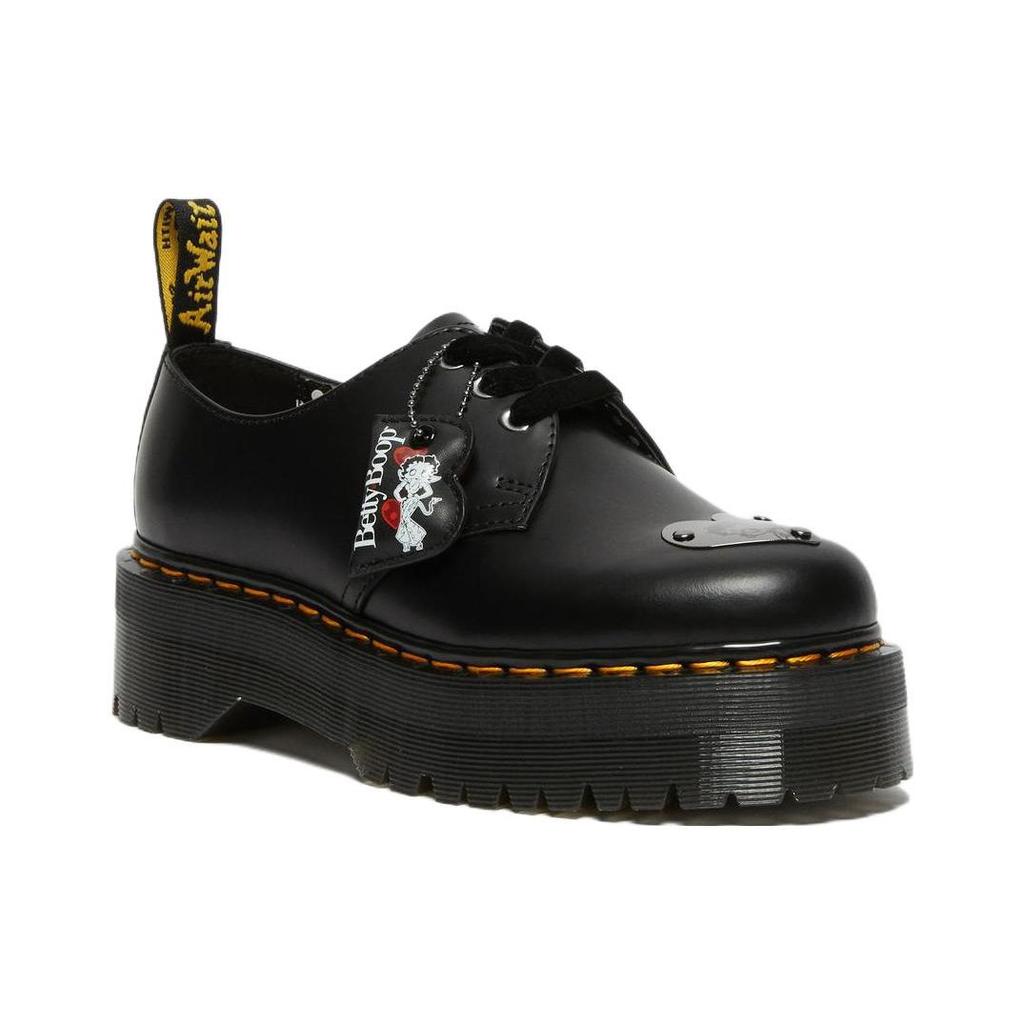 Dr. Martens Betty X  Leather Outdoor Casual Boots Women Boots Black 27933001