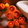 Soap Roses Heart Box Set of 3 Peach