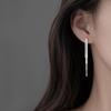 925 Silver Vintage Earrings For Women Trendy Simple Star Long Tassel Earring Jewelry Prevent Allergy Party Accessories