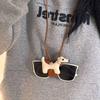 Trendy Ins-Style Dachshund Chain: Portable Anti-Drop Sunglasses Necklace and Storage Lanyard