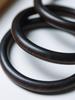 Ethnic Style Wenwan Jewelry - Blood Sandalwood, Green Sandalwood, Ebony, Rosewood, and Agarwood Thin Bangle Bracelet (0.8 Round Bar).