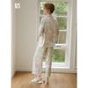 Summer 2024 New Minimalist Floral Pastoral Style Pajamas Two-piece Set Long Sleeves Pants Can Be Outerwear Homewear