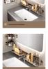 No-Drill Wall-Mounted Bathroom Shelf for Mirror, Faucet, and Vanity