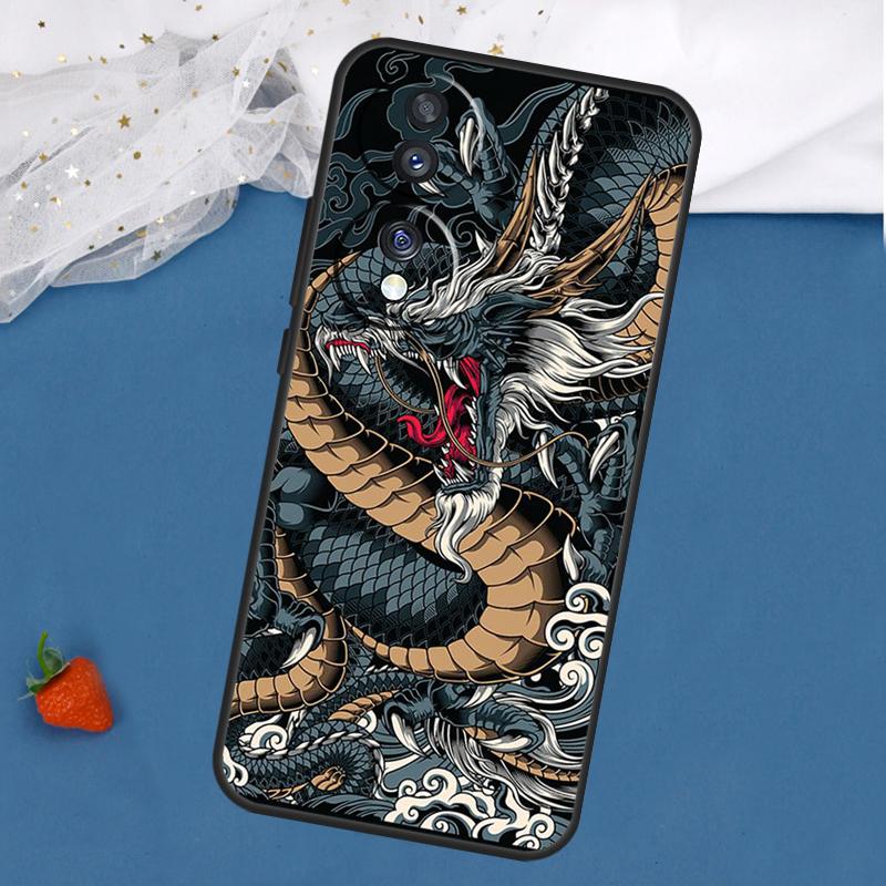 

Japanese Dragon Art Case For Honor Magic 7 5 6 Pro Honor 200 400 50 70 90 Lite X8 X9 X8a X8b X9a X9b X9c Cover Honor 90