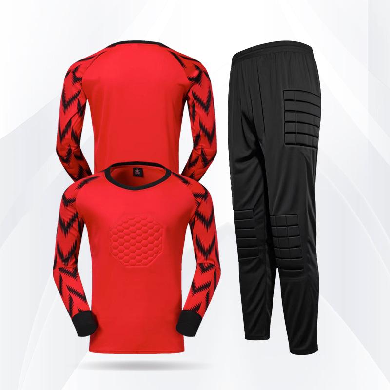 Goalkeeper Uniform with Anti-Fall and Anti-Collision Sponge Padding for Football Training