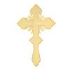 Prodotto Ecclesiastico Placcato Oro Croce Sacra di Gesù con Maria Personaggio Religioso Immagine Presepe Regalo Religioso Decorazione Altare Ortodosso