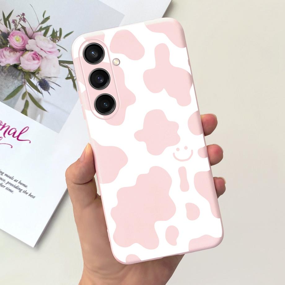 For Samsung Galaxy A15 4G Case Luxury Anti-knock Back Cover On Funda Samsung A15 A155F Capas Cool Style Cute Cartoon Print Cases